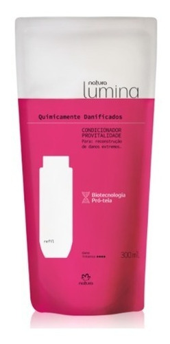 Acondicionador Lumina Pelo Químicamente Dañado, 300ml Natura