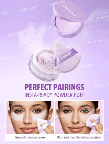Esponja Sheglam Para Maquillaje Soplo De Polvo Insta-ready