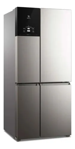 Heladera Refrigerador Electrolux Iq8s Multidoor 581 litros color gris oscuro