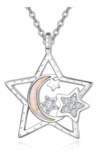 Collar De Estrella Dreamboat De Plata De Ley 925, Collar Hip