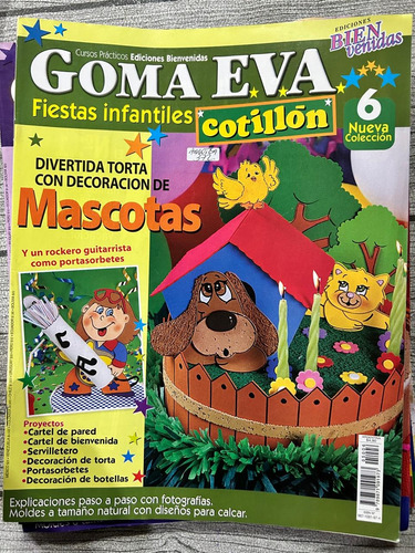 Revistas Goma Eva, Fiestas Infantiles, Cotillon 12 Vol C/u