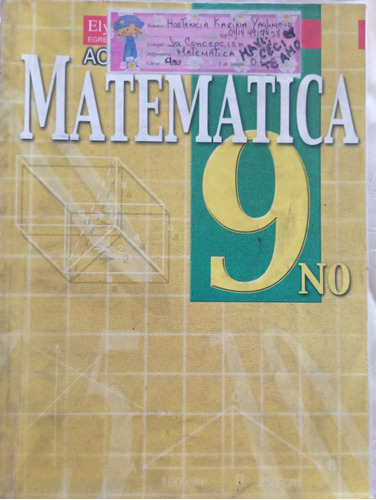 Libro Matemática 9no 