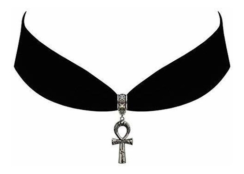 Cadena, Collar Para Hombr Bóveda Victoriana Terciopelo Negro