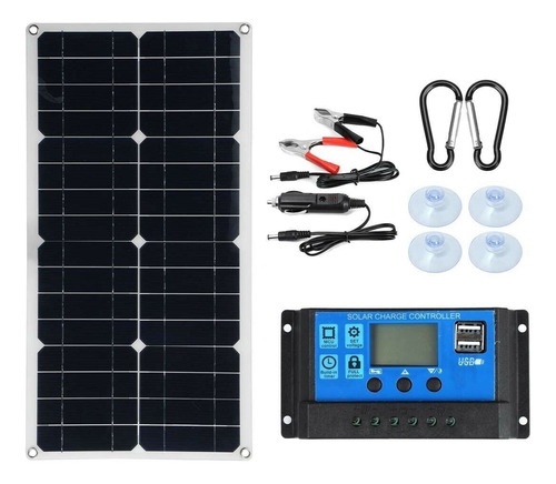 Kit De Paneles Solares De 20 W, Portátil, Rv, Monocristalino