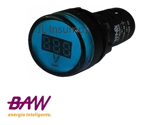 Voltimetro Digital 80-500v Azul Ojo De Buey