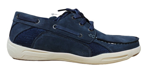 Zapato De Cuero Nautico Goodyear Con Cordones