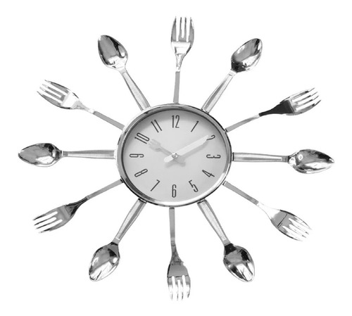 Reloj Pared Cocina/comedor, Modelo  Cubiertos  32.5cmx32.5