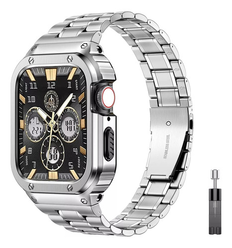 Correa Acero Inoxidable Para Apple Watch 8 7 6 Se 5 4 3 2