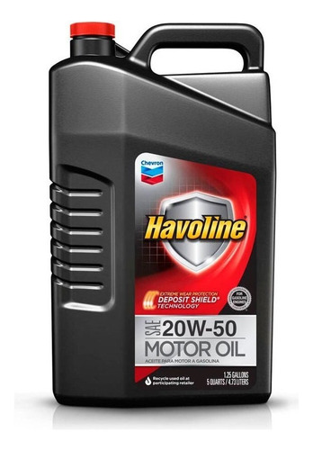 Aceite para motor Havoline mineral 20W-50 para autos, pickups & suv