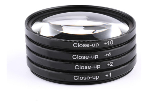 Kit De Filtro De +1 +2 +4 +10 Con Bolsa De Filtro De 67 Mm