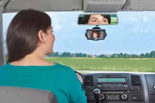 Imagen 4 de 4 de Espejo Retrovisor De Seguridad Bebe Asiento Trasero.