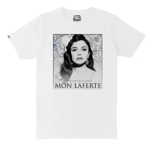 Camiseta Mon Laferte Blanco Y Negro Alterniva Rock Irk