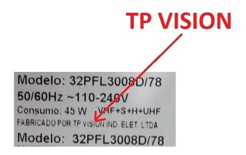 Imagem 4 de 4 de Memoria Flash Tv Philips 32pfl3008d/78 Tpvision - Gravada