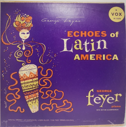 Vinilo 12p. George Feyer - Echoes Of Latín América