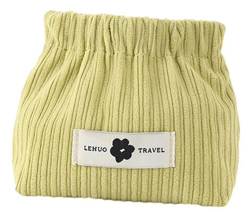 3 Mini Bolsa De Maquillaje, Monedero Sin Cremallera, Verde
