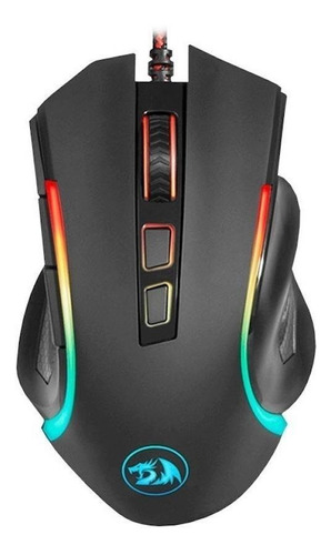 Imagen 1 de 3 de Mouse
gamer de juego Redragon Griffin M607 negro