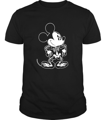 Polera Mickey Mouse: Esqueleto 