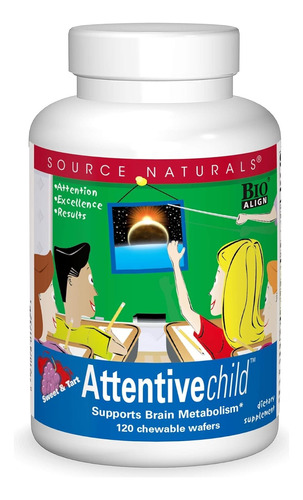 Source Naturals Niño Atento Dmae 120 Masticables Sfn