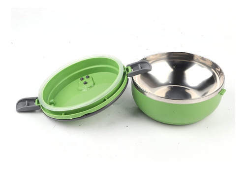 1 Tier Lunch Box Stainless Steel Round Bento Box Durable