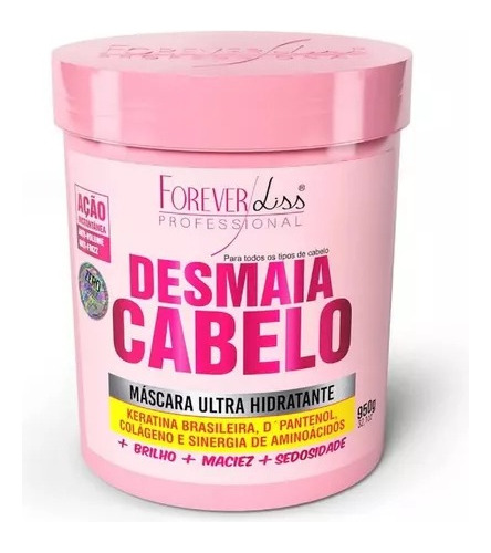 Forever Liss Semi Definitiva 3d 2litros Desmaia Cabelo 950g