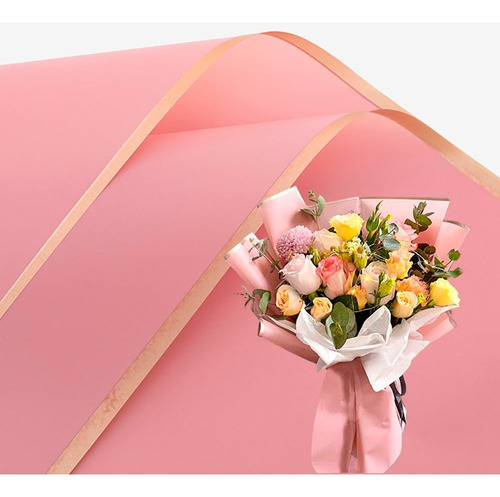 Papel Coreano 20 Pliegos Para Arreglos Florales, Regalo Deco