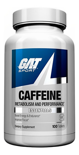 Gat Sport Cafeína 200mg 100 Tabletas Sin Sabor