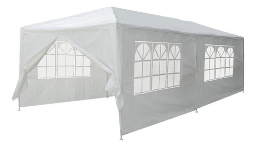 Gazebo Liviano Desarmable Paredes Blanco, Para Eventos 6x3 Color Blanco