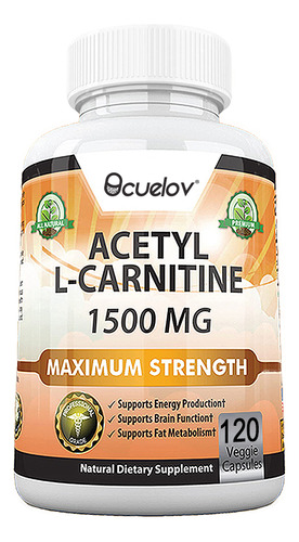 Acetil-l-carnitina Bucuelov 1500 Mg 120 Cápsulas Vegetariana