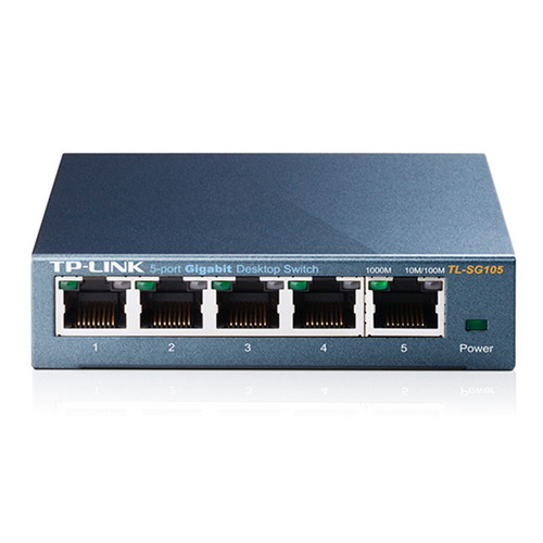 Switch 5 Puertos Tp-link Tl-sg105 Gigabit 10/100/1000 Mbps