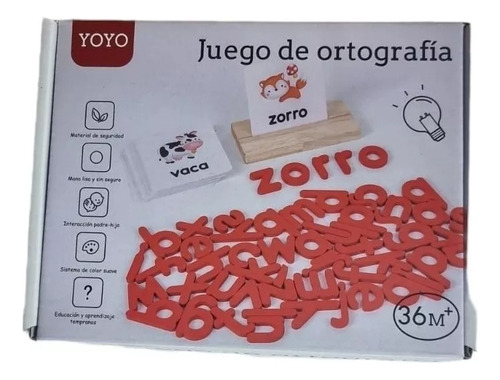 Juego De Ortografía De Madera Para Niños