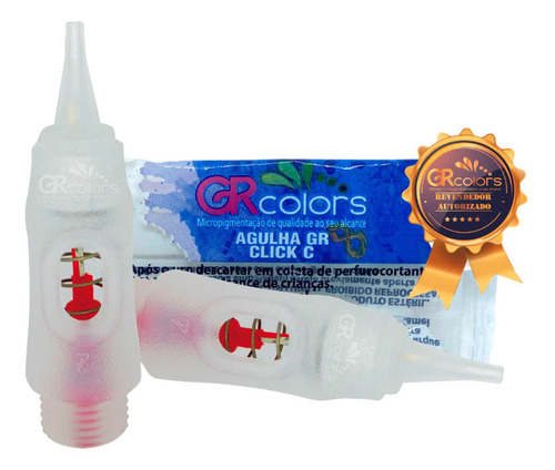 Agulha Gr Colors 5 Pontas Circular Micropigmentação Kit 10un