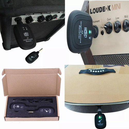 Sistema Transmisor y Receptor Inalambrico Guitarra A8 Sistema Inalámbrico Para Guitarra Transmisor Inalámbrico Recargable Receptor de Guitarra Sistema de Guitarra Digital