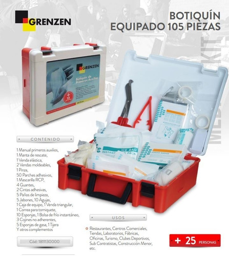 Imagen 2 de 3 de Botiquín Primeros Auxilios 25