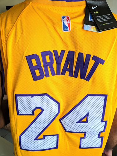 Regata Nba Lakers Kobe Bryant 24 Amarela Regata Basquete Nba