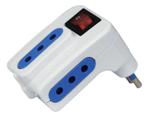 Enchufe Triple Ladron Con Switch 10a
