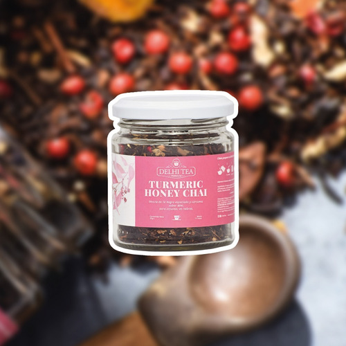 Imagen 3 de 6 de Te Hebras Delhi Tea Premium Frasco Turmeric Honey Chai