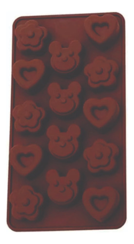 Molde Silicona   Bombones Chocolate Corazon Flor Oso X1u $