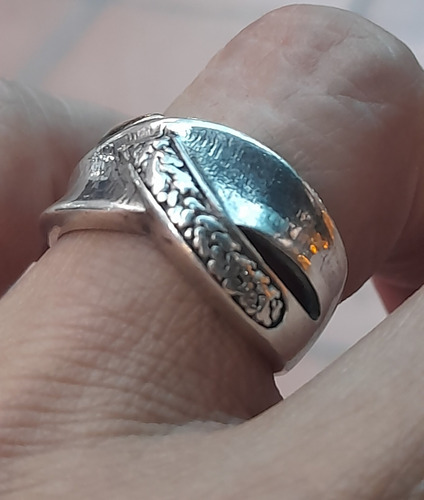 Anillo De Plata 925 Vintage Plateado 18 (Usado)