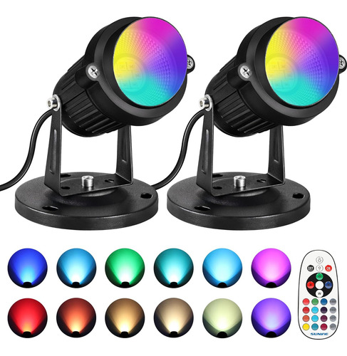 Rgbw - Luces De Foco Interiores De 6 W Control Remoto, ...
