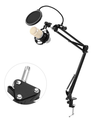 ^ Estudio De Micrófono Soporte Brazo Para Grabación