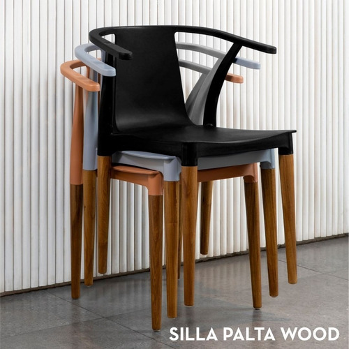 Imagen 3 de 6 de Silla De Comedor Diseño Palta Wood Colors