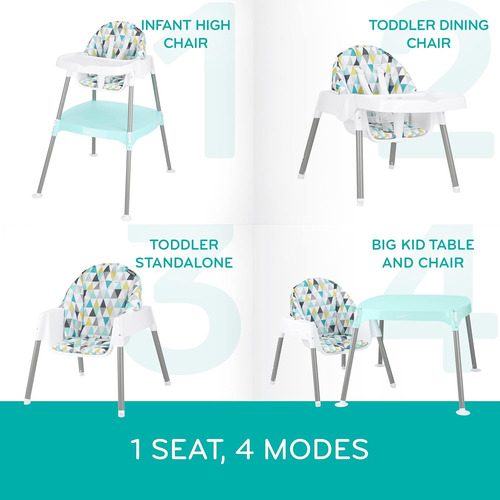 Trona Convertible Evenflo 4 En 1 Eat & Grow Para Bebés, Bebé