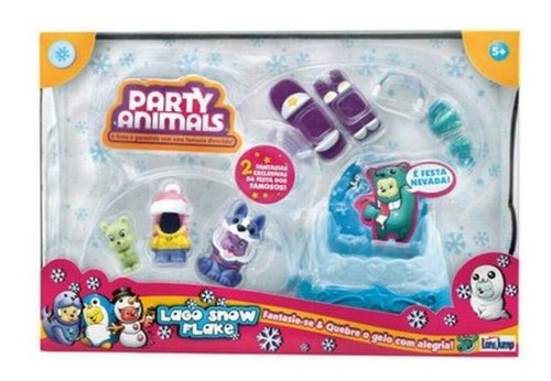 Party Animals Playset Lago Snow Flake Lbj 10097 Long Jump