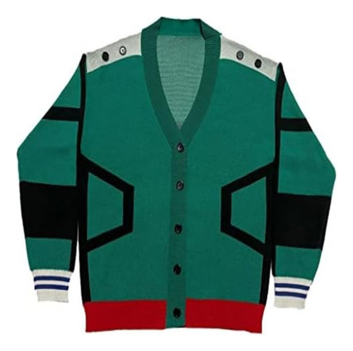 2024 Mha Izuku Midoriya Suéter Midoriya Izuku Deku Cosplay