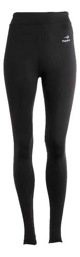 Calza Larga Topper Wmn Negro Mujer Gym Deportiva Comoda