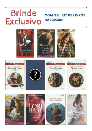 Kit 10 Livros De Banca Romances Harlequin Dueto Paixão