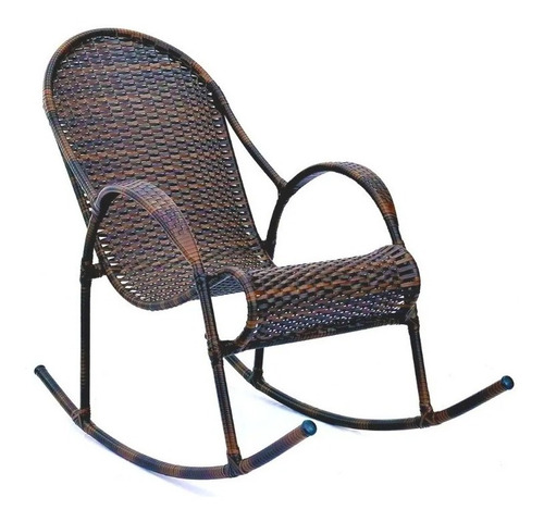 Cadeira De Balanço Ferro E Fibra Sintética