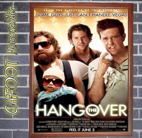 qué Pasó Ayer? The Hangover Bradley Cooper Poster Enmarcado
