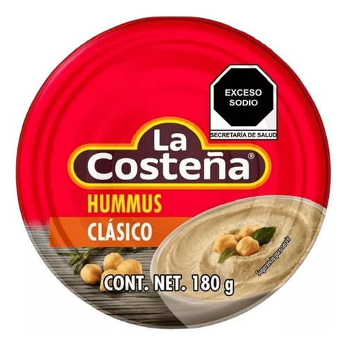 Hummus La Costeña Clásico De Garbanzo Lata 180g