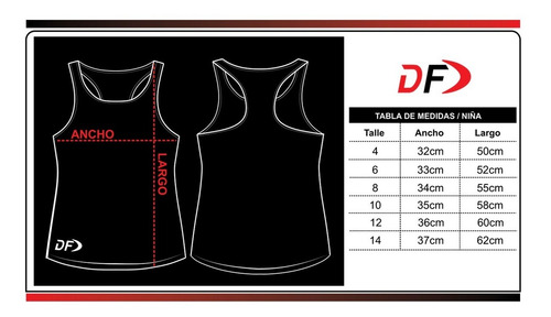 Imagen 2 de 3 de Musculosa + Calza Pollera Conjunto Deportivo Nena Deportes